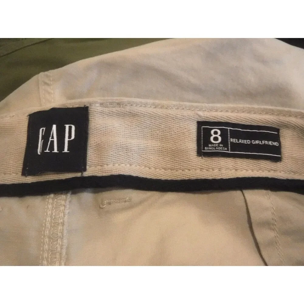 Gap Women's Pants Relaxed Girlfriend Khaki Size 8 NWOT - Picture 5 of 5